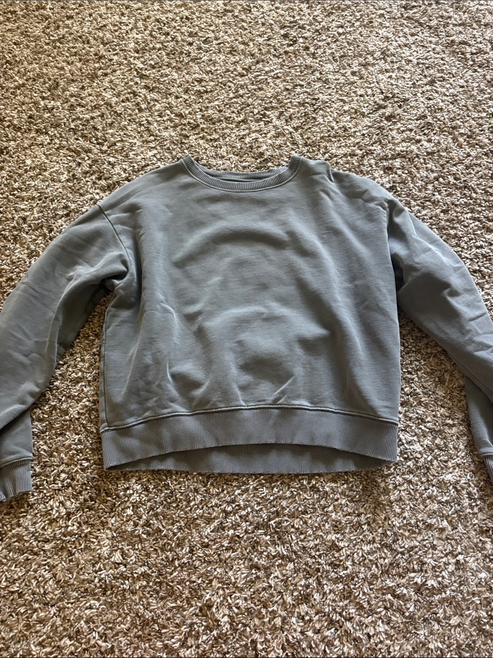American Eagle Outfitters Slate Green Crewneck Sweatshirt